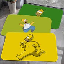 Linksmi Simpsonų vonios kilimėliai