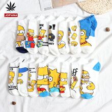 Simpsonų baltos vasariškos kojinės