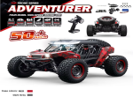 RC automobilis su LED nuotolinio valdymo pultu, didelio greičio dreifuojantis monstrų sunkvežimis vaikams - RC automobilis su LED nuotolinio valdymo pultu, didelio greičio dreifuojantis monstrų sunkvežimis vaikams